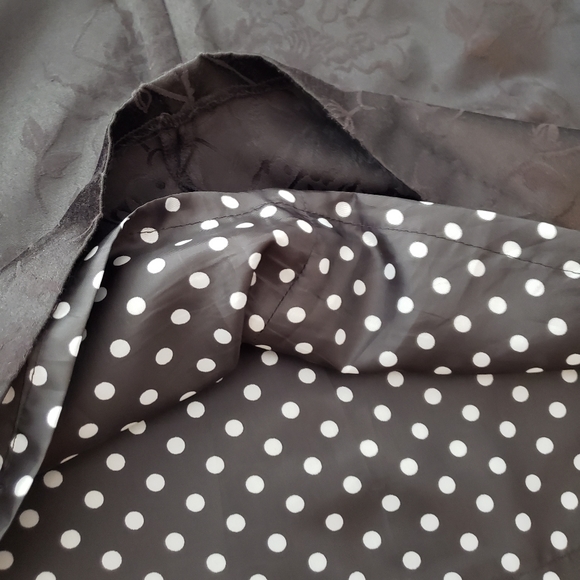 Y2K Forever 21 Little Black Dress, Floral Jacquard Cocktail Mini Dress, Size M - Picture 13 of 14